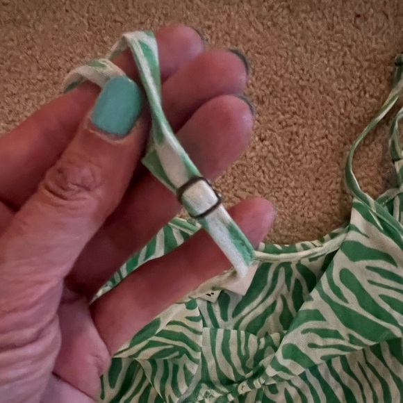 NWOT Diane Von Furstenberg for Target green and white tank mini dress size XL - Picture 7 of 8